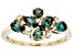 Pre-Owned Blue Lab Created Alexandrite 10k Yellow Gold June Birthstone Band Ring 1.37ctw