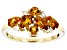 Pre-Owned Yellow Citrine 10k Yellow Gold November Birthstone Band Ring 0.97ctw