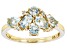 Pre-Owned Sky Blue Glacier Topaz 10k Yellow Gold December Birthstone Band Ring 1.20ctw