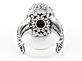 Pre-Owned Multi-Color Mosaic Mother-of-Pearl Silver Ring