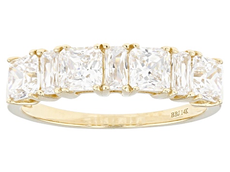 Pre-Owned White Cubic Zirconia 14k Yellow Gold Ring 2.99ctw