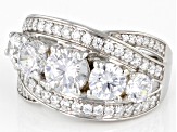 Pre-Owned White Cubic Zirconia Platinum Over Sterling Silver Ring 5.00ctw