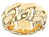 Pre-Owned Moda Al Massimo® 18k Yellow Gold Over Bronze Mariner Link Ring