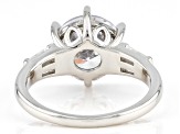 Pre-Owned White Cubic Zirconia Platinum Over Sterling Silver Ring 6.50ctw