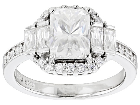 Pre-Owned Moissanite Platineve Ring 2.38ctw DEW.