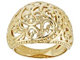 Pre-Owned 18K Gold Over Brass Dome Ring