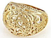 Pre-Owned 18K Gold Over Brass Dome Ring