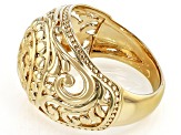 Pre-Owned 18K Gold Over Brass Dome Ring