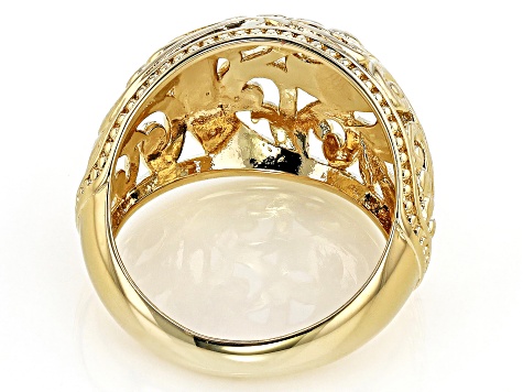 Pre-Owned 18K Gold Over Brass Dome Ring