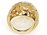 Pre-Owned 18K Gold Over Brass Dome Ring