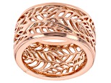 Pre-Owned Copper Leaf Band Ring