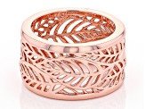 Pre-Owned Copper Leaf Band Ring