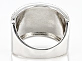 Pre-Owned Multi-Color Enamel Rhodium Over Silver Band Ring