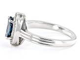 Pre-Owned London Blue Topaz Rhodium Over Sterling Silver Ring 1.45ctw