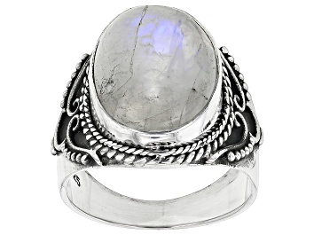 Picture of Pre-Owned Rainbow Moonstone Sterling Silver Ring
