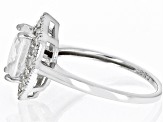 Pre-Owned White Zircon Rhodium Over Sterling Silver Ring 2.99ctw