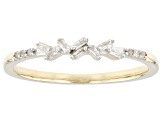Pre-Owned White Diamond 10k Yellow Gold Band Ring 0.10ctw
