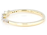 Pre-Owned White Diamond 10k Yellow Gold Band Ring 0.10ctw
