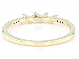 Pre-Owned White Diamond 10k Yellow Gold Band Ring 0.10ctw