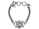 Pre-Owned British Tearose™ Quartz Sterling Silver Bracelet 4.70ct