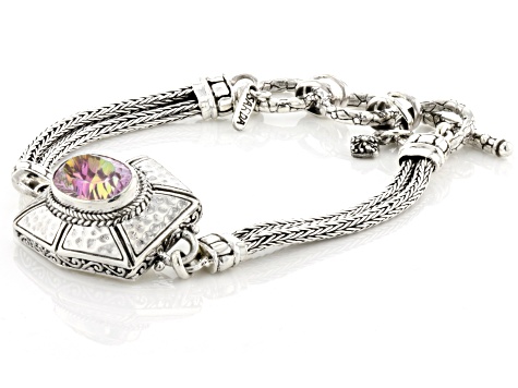 Pre-Owned British Tearose™ Quartz Sterling Silver Bracelet 4.70ct