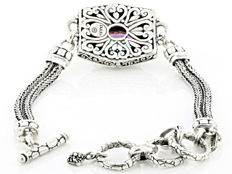 Pre-Owned British Tearose™ Quartz Sterling Silver Bracelet 4.70ct