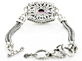 Pre-Owned British Tearose™ Quartz Sterling Silver Bracelet 4.70ct