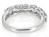 Pre-Owned White Cubic Zirconia Platinum Over Sterling Silver Band Ring 2.10ctw