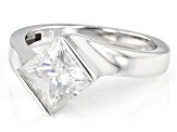 Pre-Owned Moissanite Platineve Ring 1.80ct D.E.W