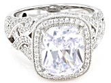 Pre-Owned White Cubic Zirconia Platineve Ring 7.89ctw