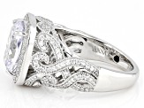 Pre-Owned White Cubic Zirconia Platineve Ring 7.89ctw