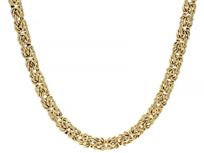 Pre-Owned 10K Yellow Gold 7MM Byzantine Chain