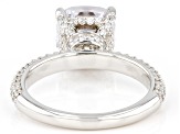 Pre-Owned White Cubic Zirconia Platinum Over Sterling Silver Ring 3.99ctw
