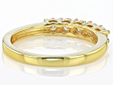 Pre-Owned Moissanite 14k Yellow Gold Over Silver Ring .50ctw DEW