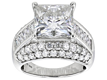 Picture of Pre-Owned Moissanite Platineve Ring 8.23ctw DEW.