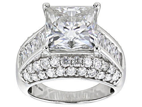 Pre-Owned Moissanite Platineve Ring 8.23ctw DEW.
