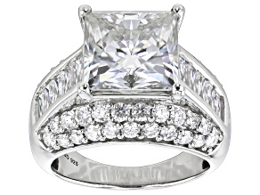 Pre-Owned Moissanite Platineve Ring 8.23ctw DEW.