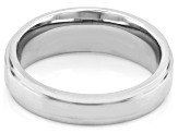 Pre-Owned White Diamond Accent Stainless Steel Mens Cross Ring
