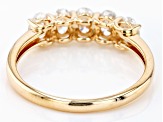 Pre-Owned White Diamond 14k Yellow Gold 5-Stone Band Ring 0.85ctw