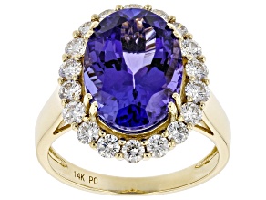 Pre-Owned Blue Tanzanite 14K Yellow Gold Ring 6.50ctw