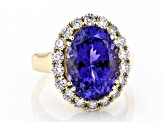 Pre-Owned Blue Tanzanite 14K Yellow Gold Ring 6.50ctw