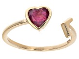 Pre-Owned Red Mahaleo® Ruby 10k Yellow Gold Ring 0.94ct