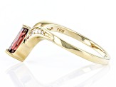 Pre-Owned Red Vermelho Garnet™ 18k Yellow Gold Over Sterling Silver Ring 0.73ctw