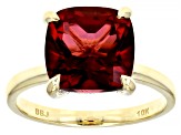 Pre-Owned Peony Topaz 10k Yellow Gold Ring 4.79ctw