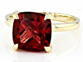 Pre-Owned Peony Topaz 10k Yellow Gold Ring 4.79ctw