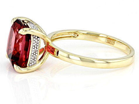 Pre-Owned Peony Topaz 10k Yellow Gold Ring 4.79ctw