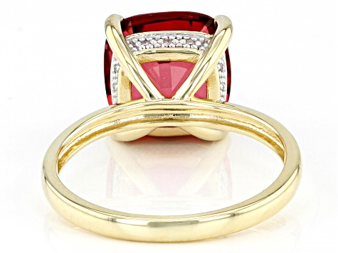 Pre-Owned Peony Topaz 10k Yellow Gold Ring 4.79ctw
