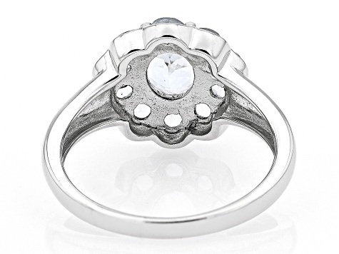 Pre-Owned Aquamarine Rhodium Over Sterling Silver Ring 1.80ctw