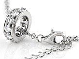 Pre-Owned Moissanite Platineve Circle Pendant 1.10ctw DEW.