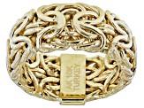 Pre-Owned 10K Yellow Gold Mirrored Byzantine Ring